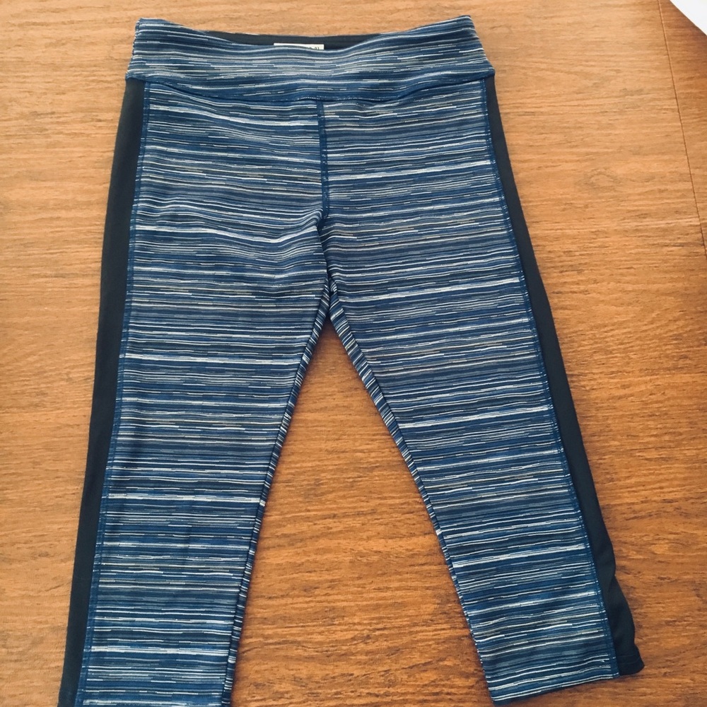 Blue yoga pants